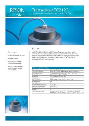 Transducer TC2122 - Teledyne Reson