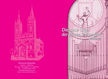 Die neue Orgel - Pfarre Breitenfeld