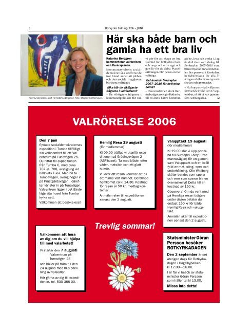 LÃ¤nk till Botkyrka Tidning 2/2006 i pdf-format - Socialdemokraterna