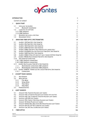 Spectrometer manual