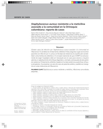 Staphylococcus aureus resistente a la meticilina asociado a la ...