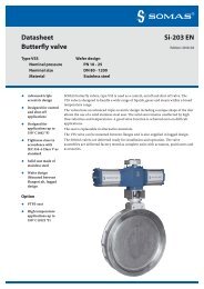 Technical brochure, Somas VSS Butterfly Valve, Si-203EN