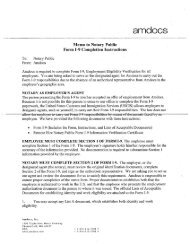 Memo to Notary Public - Amdocs