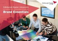 Brand Essentials (PDF) - Staff intranet - Edinburgh Napier University