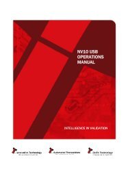 NV10 USB OPERATIONS MANUAL - Suzo Happ Niepruszewo