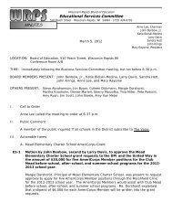 Minutes for 3-5-12 - Wisconsin Rapids Public Schools