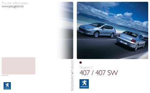 407 / 407 SW - Peugeot
