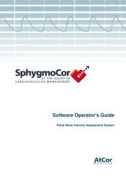 Software Operator's Guide - AtCor Medical