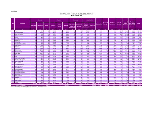 Indonesia Health Profile 2010