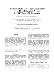 Development of a Low Temperature N and P Type TFT's ... - LSI - USP