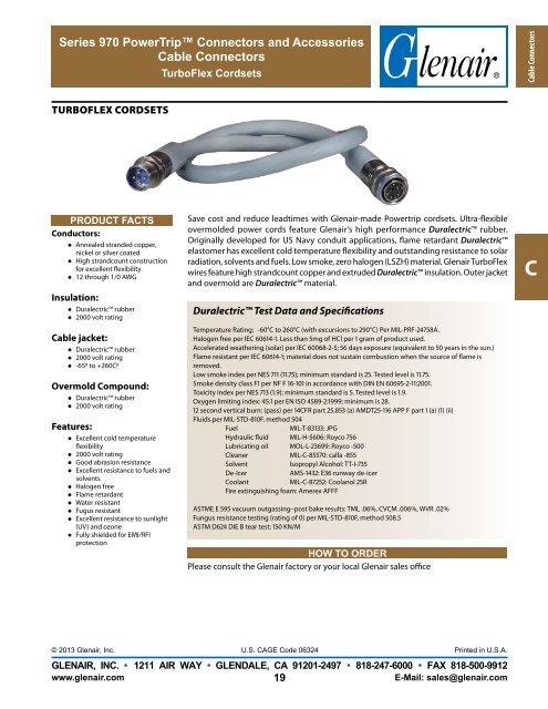 Series 970 PowerTripâ¢ Connectors and Accessories