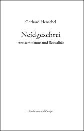 Neidgeschrei - Hoffmann und Campe Verlag