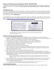 How to Cite Sources According to AMA, 9th EDITION - jeffline ...