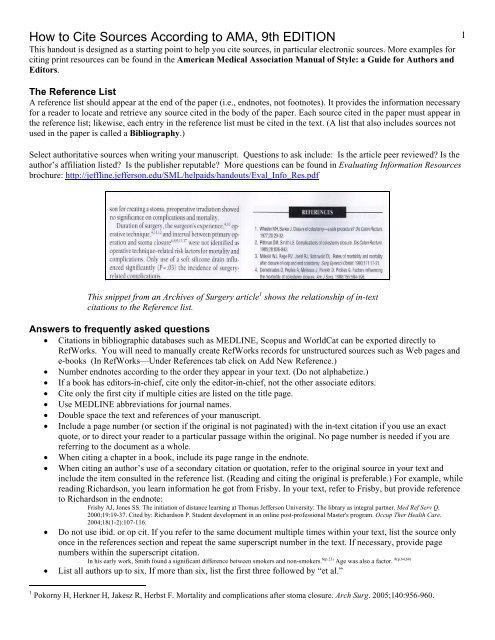 Ama in text citation deals