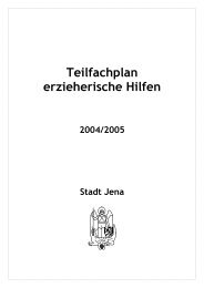 Teilfachplan erzieherische Hilfen - Jena