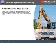 M318-HR Road Rail Wheel Excavator - Progress Rail Services