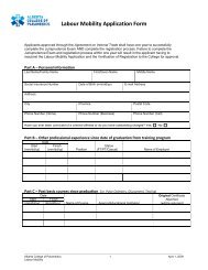 Labour Mobility Application Form - Alberta College of Paramedics