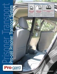 Prisoner Transport Pro-cell Prisoner Transport System - Pro-Gard ...