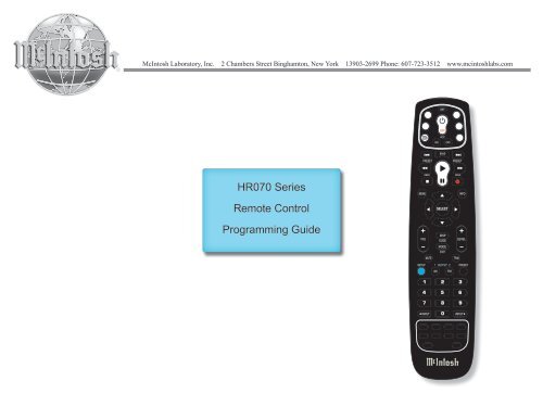 HR070 Series Remote Control Programming Guide - TransTec