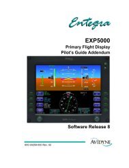 Envision EXP5000 Primary Flight Display Pilot's Guide ... - Avidyne
