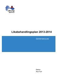 Likabehandlingsplan 2013-2014 - Lidköping