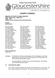 Minutes PDF 144 KB - Gloucestershire County Council