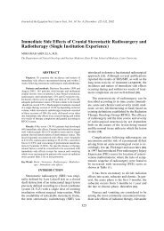 Immediate Side Effects of Cranial Stereotactic Radiosurgery and ...