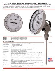 Tel-Tru Bimetal Thermometers - Kodiak Controls