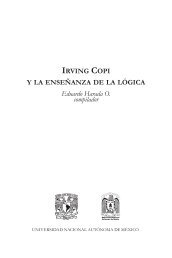 Irving Copi y la enseÃ±anza de la lÃ³gica - PÃ¡ginas Personales UNAM