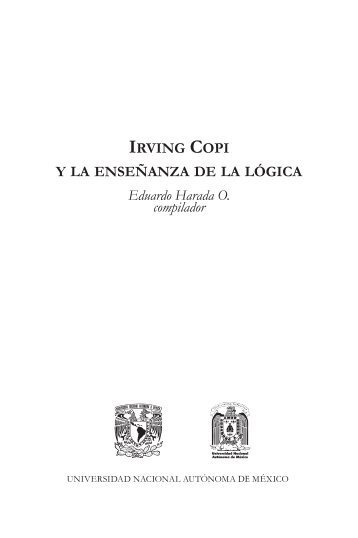 Irving Copi y la enseÃ±anza de la lÃ³gica - PÃ¡ginas Personales UNAM