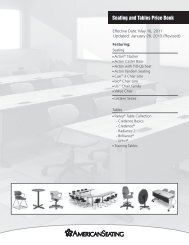 Seating and Tables Price Book - American Seating