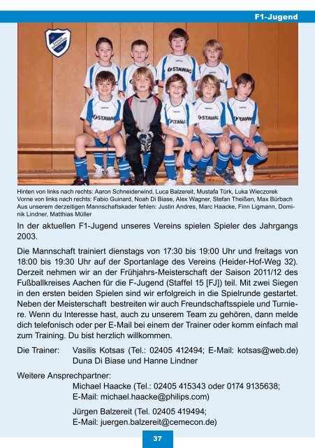 Download Festzeitschrift - SV Eintracht Verlautenheide