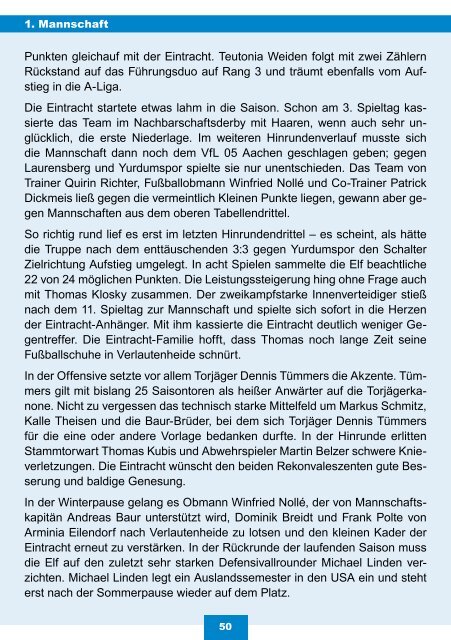 Download Festzeitschrift - SV Eintracht Verlautenheide