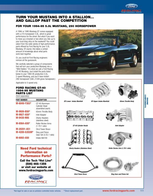 2006 Ford Racing Performance Parts Catalog