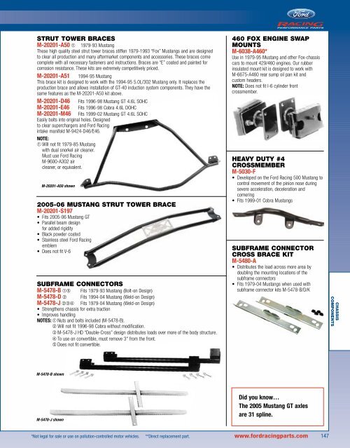 2006 Ford Racing Performance Parts Catalog