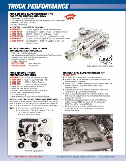 2006 Ford Racing Performance Parts Catalog