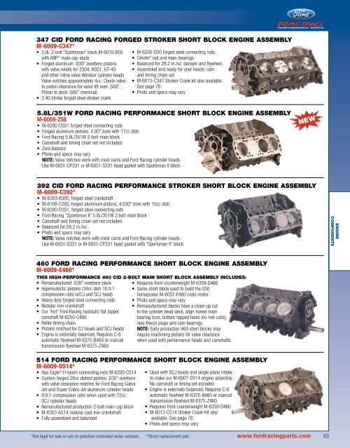 2006 Ford Racing Performance Parts Catalog