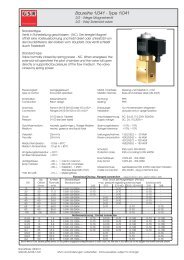 Baureihe 1/041 - Type 1/041 - GSR Ventiltechnik