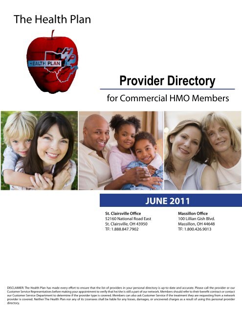 Provider Directory June 2011 The Health Plan
