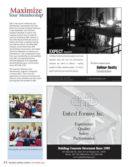 November 2010 - Central Florida Chapter Associated Builders and ...