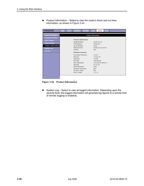 6218-A1 Wireless Router User's Guide - Zhone Technologies