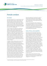 Female condom - Reproductive Health Supplies Coalition