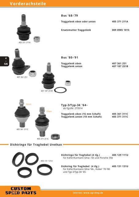 Vorderachse - CSP-Products