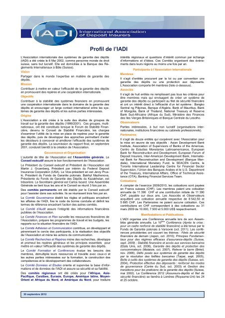 IADI Profile 30 Sept 2012 - French - clean - International Association ...