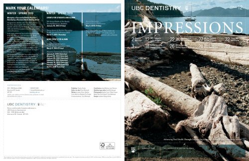 Download a PDF of the fall 2012 edition - UBC Dentistry - University ...