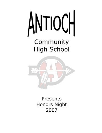 “Unwritten” Special Recognition - Antioch Community High School