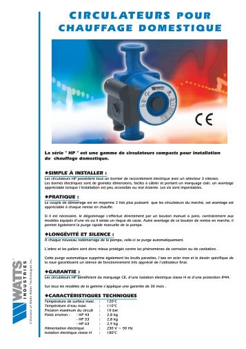 DOC COM circulateur - Watts Industries