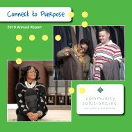 Connect to Purpose - Community Solutions Inc.