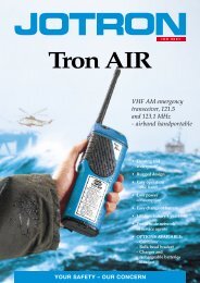 Tron AIR VHF AM emergency transceiver, 121.5 and 123.1 MHz