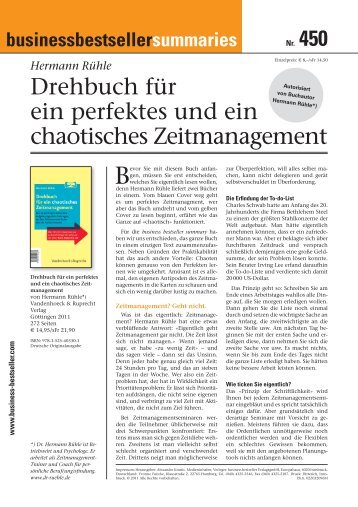 Drehbuch für ein perfektes und ein chaotisches Zeitmanagement